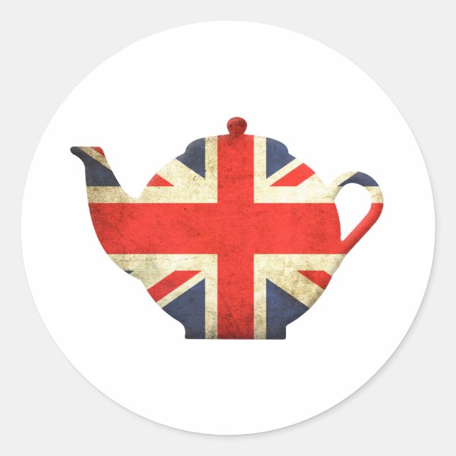 Adesivo Union Jack British Teapot (Frente)