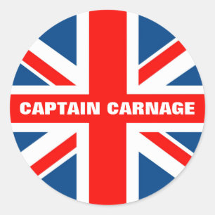 Adesivo Union Jack cómico