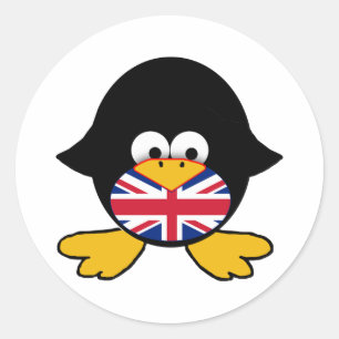 Adesivo Union Jack Penguin