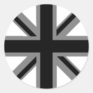 Adesivo Union Jack preto