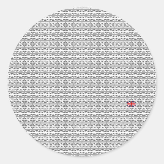 Adesivo Union Jack - Reino Unido (Frente)