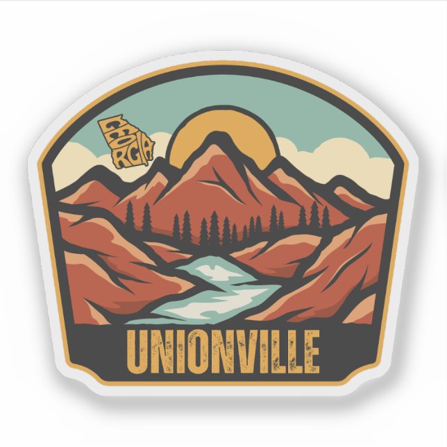 Adesivo Unionville, Geórgia (Frente)