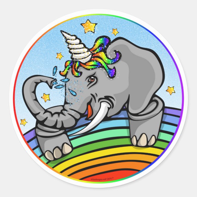 Adesivo Uniphant Round Sticker / Decal (Frente)