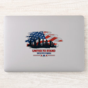 Adesivo United To Stand 6"x 6"- Transparente brilhante