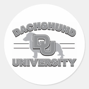 Adesivo Universidade Dachshund