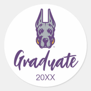 Adesivo Universidade de Albany Great Dane Mascot Head