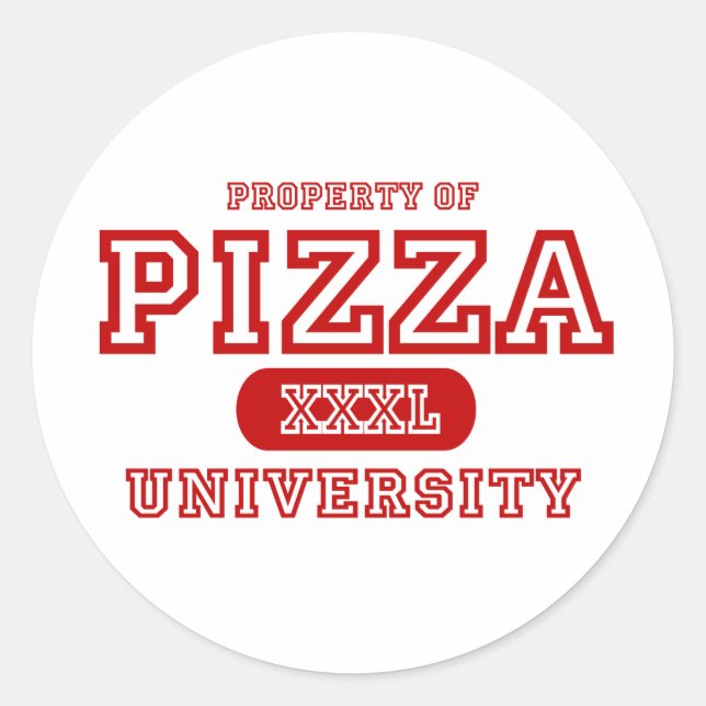 Adesivo Universidade de Pizza (Frente)