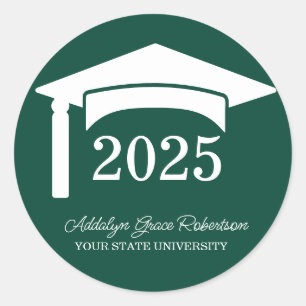 Adesivo Universidade Green College Turma de 2025