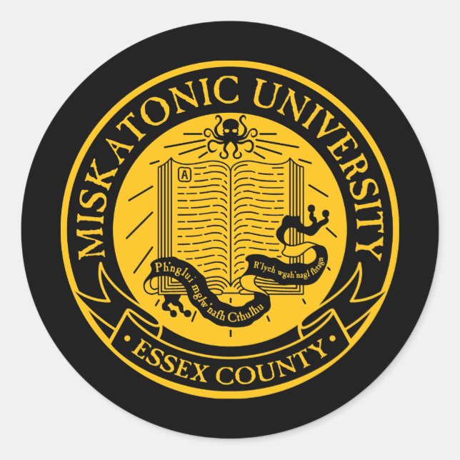 Adesivo Universidade Miskatonic (Frente)