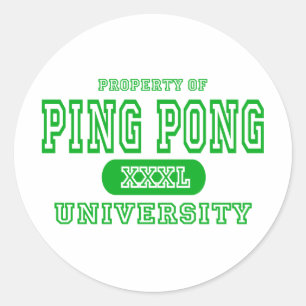 Adesivo Universidade Ping Pong