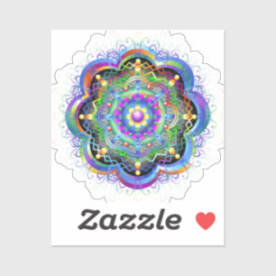 Adesivo Universo Mandala Cores Psicodélicas