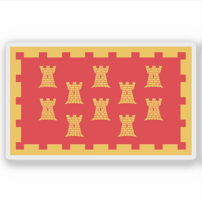 Adesivo Unofficial flag of Greater Manchester, England (Frente)