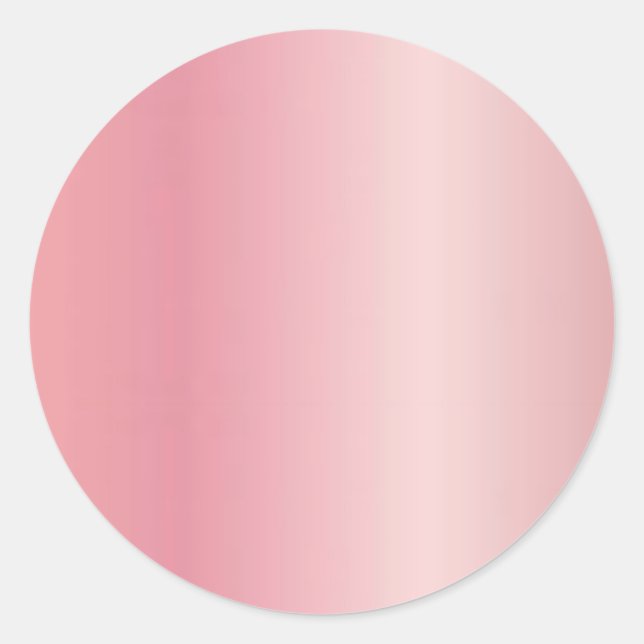 Adesivo Upload Logo Add Your Text Elegant Rose Gold Blank (Frente)