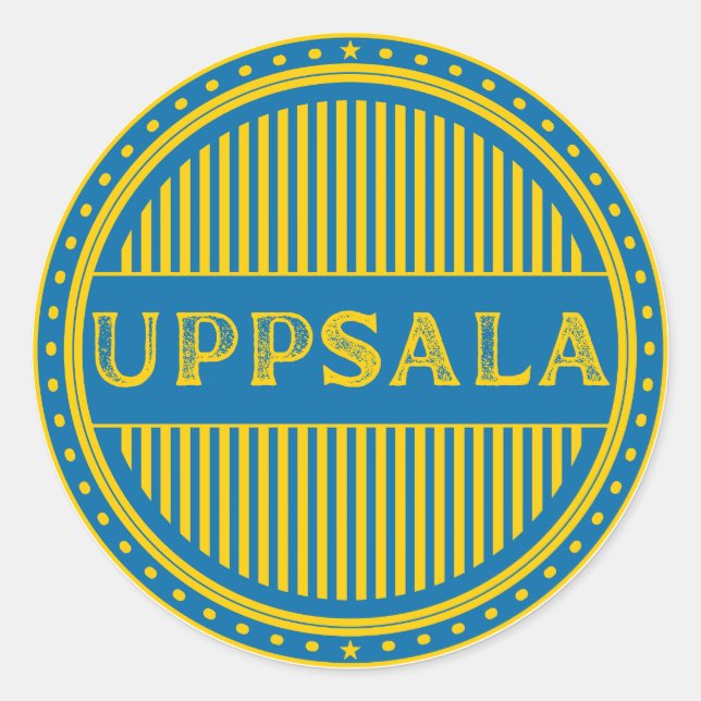 Adesivo Uppsala City Pride Emblem – Swedish Identity (Frente)