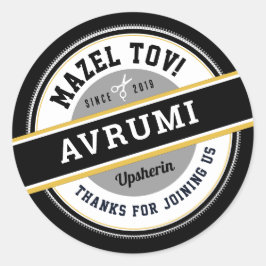 Adesivo Upsherin Personalizado Stickers com Nome