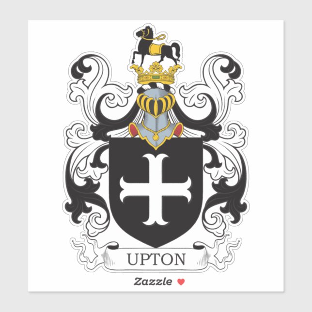Adesivo Upton Family Crest (Folha)