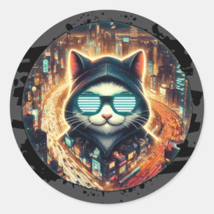 Adesivo Urban Feline Guardian