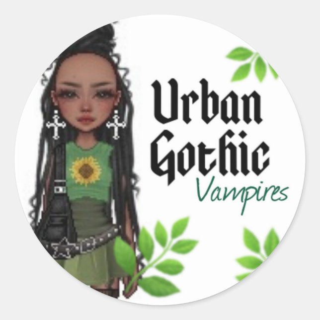 Adesivo Urban Gothic Vampires Stickers 8 (Frente)