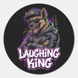 Adesivo Urban Graffiti Hyena Laughing King Wall Art