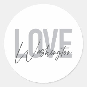 Adesivo Urbana, moderna, simples, legal design Love Washin