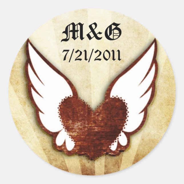 Adesivo Urbana Tatuagem Onda Coração Alada Cardíaca Vedant (Frente)