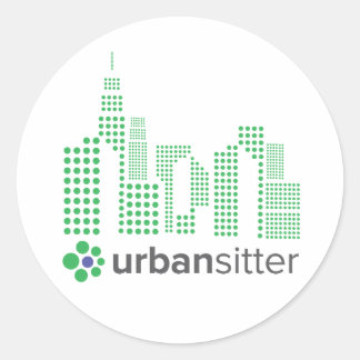 Adesivo UrbanSitter Round Sticker - 3", Folha de 6, Glossy