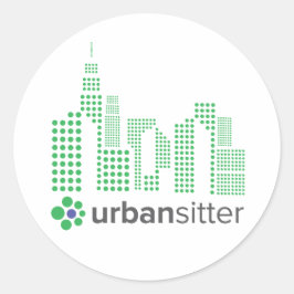Adesivo UrbanSitter Round Sticker - 3", Folha de 6, Glossy