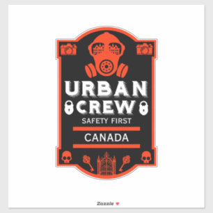 Adesivo Urbex de Exploração Urbana