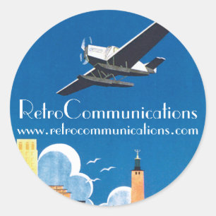 Adesivo URL retro de Flyg