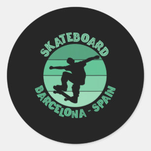 Adesivo Urn de Skate Rcelona Skateboarding