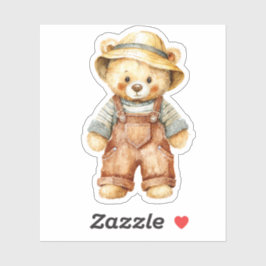 Adesivo Ursa Teddy Fofa de Macacão