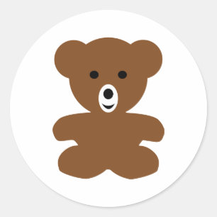 Adesivo ursinho do urso marrom - bonito