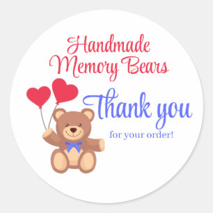 Adesivo Ursinho Memory Bear Agradeça aos negócios
