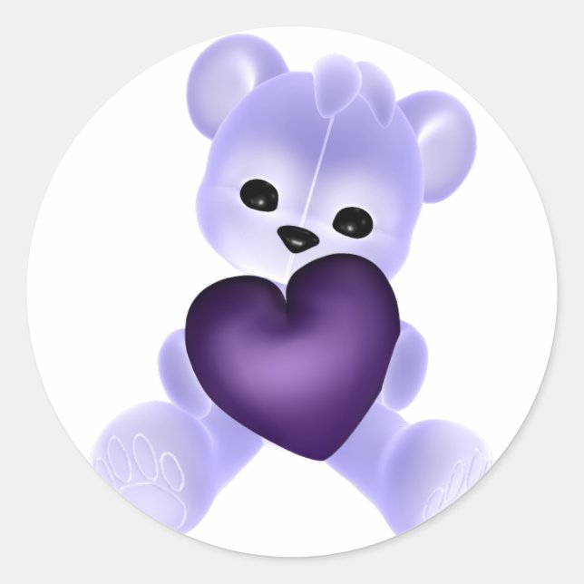 Adesivo URSINHO roxo KRW (Frente)