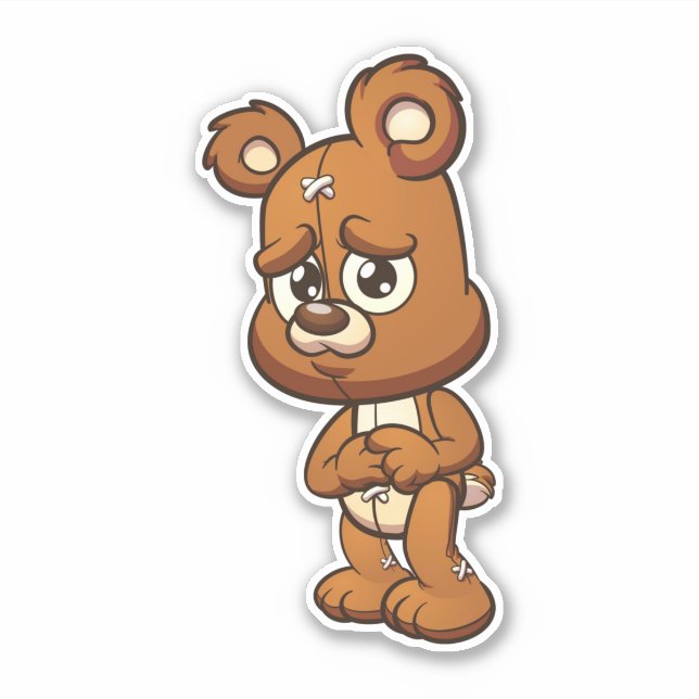 Adesivo Urso Assustador - Assustador (Frente)