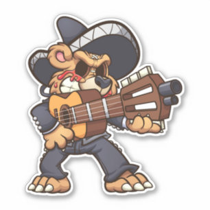 Adesivo Urso Assustador - Mariachi