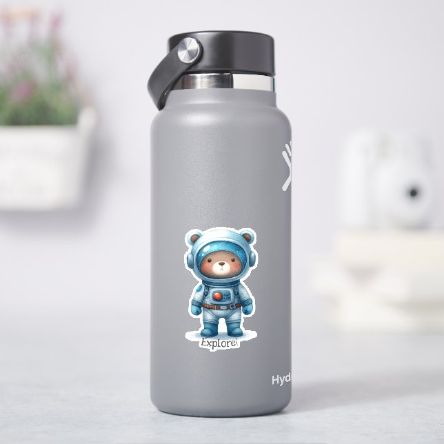 Adesivo Urso Astronauta Teddy (HidroFlask)