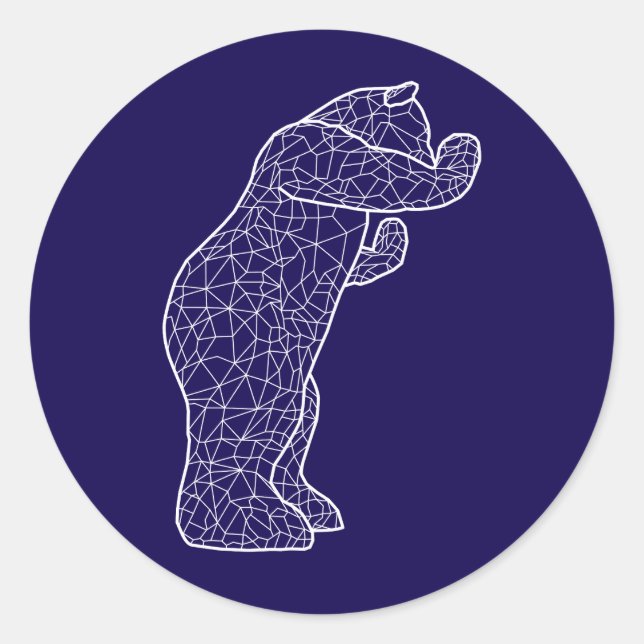 Adesivo urso azul (Frente)