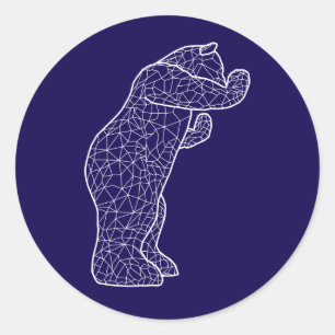 Adesivo urso azul