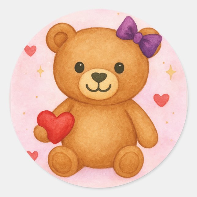 Adesivo Urso Clássico de Teddy (Frente)