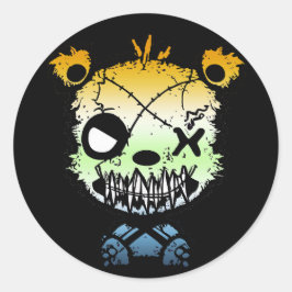 Adesivo Urso Colorido da Bandeira do Orgulho Agênero AroAc