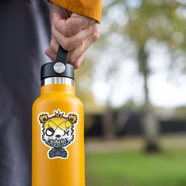 Adesivo Urso Colorido do Sinalizador AroAce do gótico