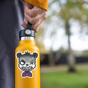 Adesivo Urso Colorido do Sinalizador do Orgulho Assexual d