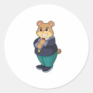Adesivo Urso como Noivo com Terno