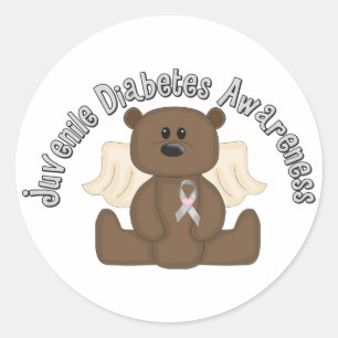 Adesivo Urso da consciência do diabetes juvenil