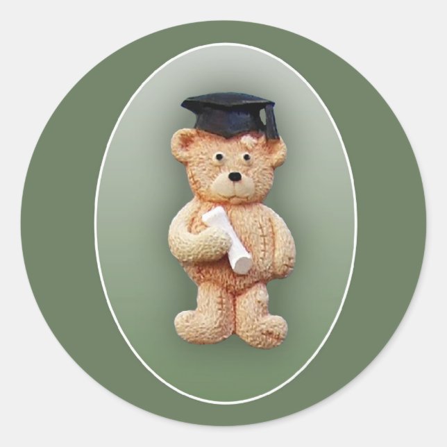 Adesivo Urso de Cintura de Graduação (Frente)