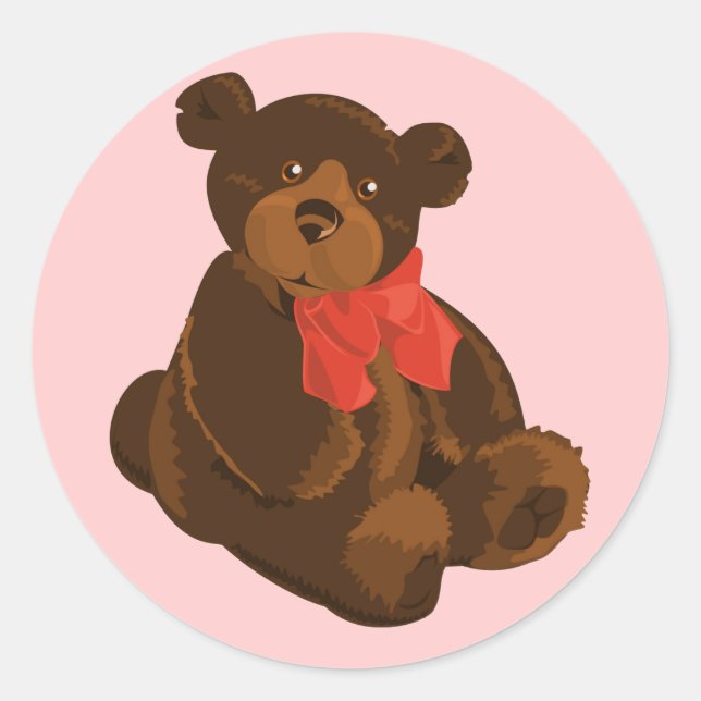 Adesivo Urso de desenho animado bonito (Frente)