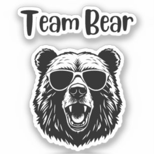 Adesivo Urso de Equipe