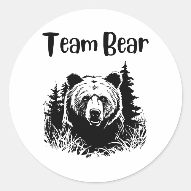 Adesivo Urso de Equipe (Frente)