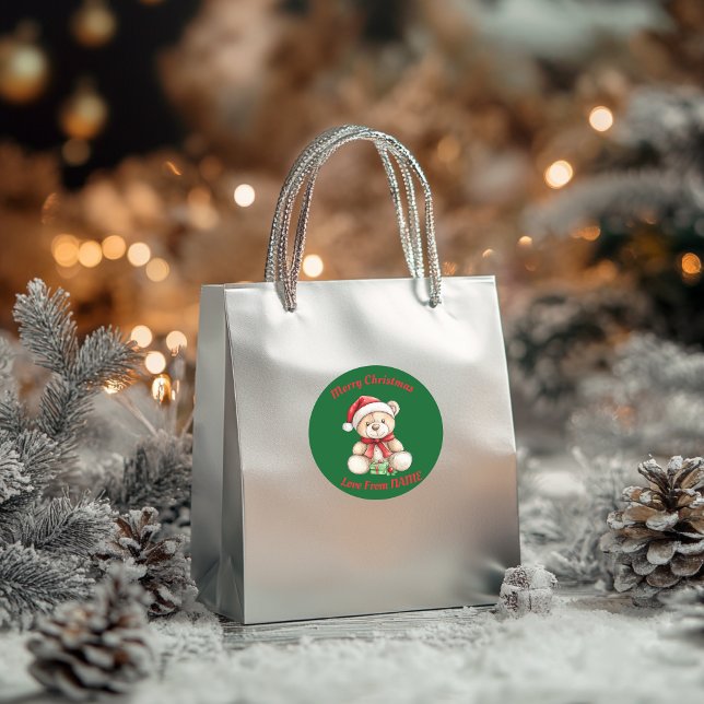 Adesivo Urso de Natal Adorável (Criador carregado)